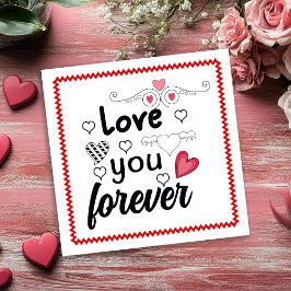 Playful Hand Drawing Valentine Card for Husband Feestdagenkaart