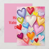 Playful Hearts Feestdagenkaart (Voorkant / Achterkant)