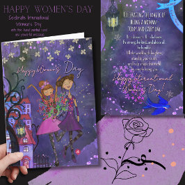Playful International Women’s Day Celebration Card Feestdagen Kaart