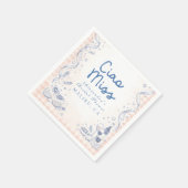 Playful Italian Ciao Miss Bridal Shower Servet (Hoek)