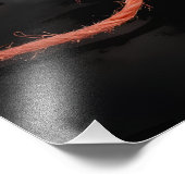 Playful Kitten Cat with Yarn Watercolor Print Foto Afdruk (Hoek)