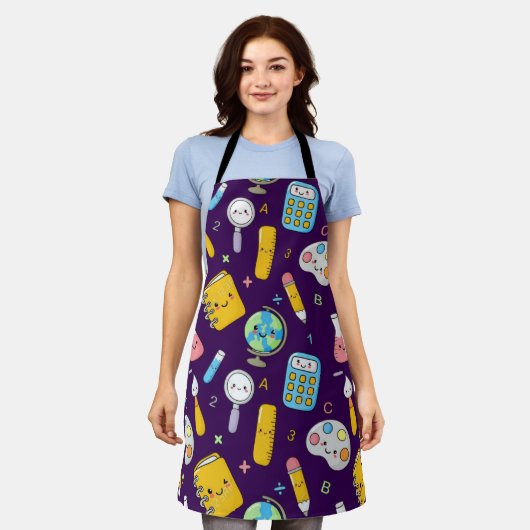 Playful Learning – Cute Education Seamless Pattern Schort (Gedragen)