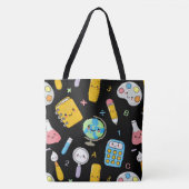 Playful Learning – Cute Education Seamless Pattern Tote Bag (Voorkant)
