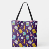 Playful Learning – Cute Education Seamless Pattern Tote Bag (Achterkant)