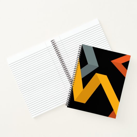 PLayful, levendig, modern, stedelijk grafisch ontw Notitieboek (Binnen)