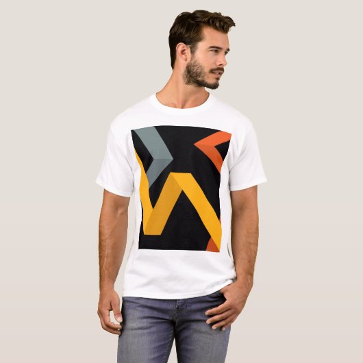 PLayful, levendig, modern, stedelijk grafisch ontw T-shirt (Voorkant volledig)
