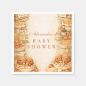 Playful Little Meatball Baby Shower Servet (Voorkant)