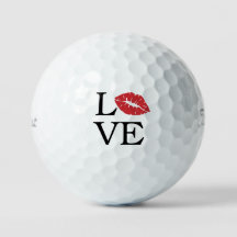 Playful 'LOVE' Red Lips Flirty Modern Romance Gift