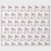 Playful Merry Christmas Cadeaupapier (Vlak)