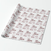 Playful Merry Christmas Cadeaupapier (Uitgerold)