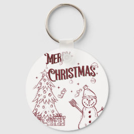 Playful Merry Christmas Sleutelhanger