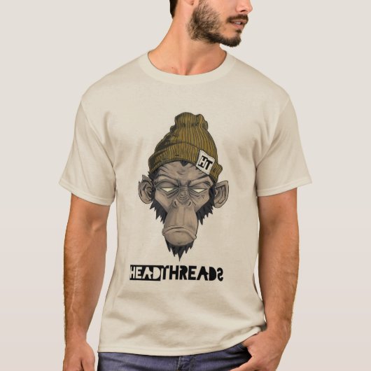 Playful Monkey Graphic T-shirt (Voorkant)