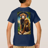 "Playful Monkey" kind is ontworpen T-shirt (Achterkant)