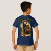 "Playful Monkey" kind is ontworpen T-shirt (Achterkant volledig)