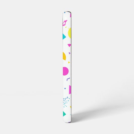 Playful Neon Memphis Geometric Retro Pattern Samsung Galaxy Hoesje (Linkerkant)