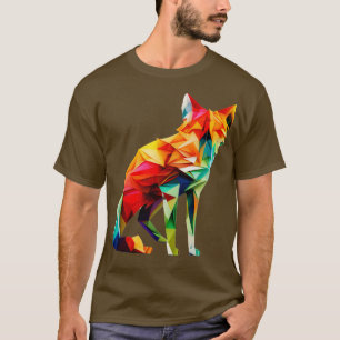 Playful Origami Fox T-shirt