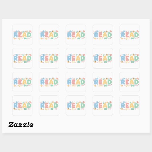 Playful Pastel Bubble "READ" Sticker Style (Vel)