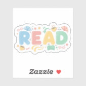 Playful Pastel Bubble "READ" Sticker Style (Vel)