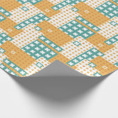 Playful Patchwork Block Pattern Cadeaupapier (Hoek)