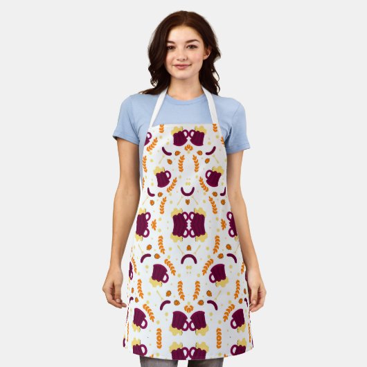 Playful Pattern Apron Design Schort (Gedragen)