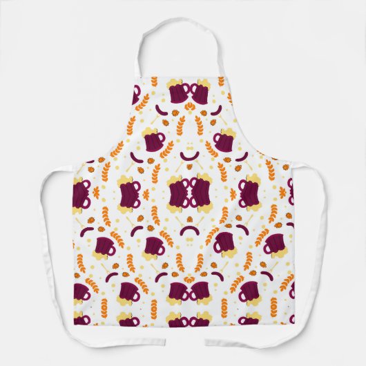 Playful Pattern Apron Design  Schort (Voorkant)