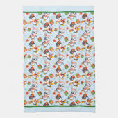 Playful Penguins For Christmas Theedoek (Verticaal)