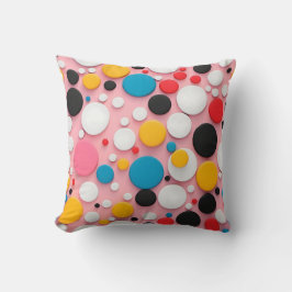 Playful Polka Dot Abstraction Kussen