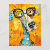 Playful Pop-Art Dog in Bright Hues Briefkaart (Voorkant)