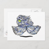 Playful Puli Komondor Briefkaart (Voorkant / Achterkant)