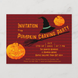 Playful Pumpkin Orange Retro Jack-o'-Lantern Kids’ Briefkaart