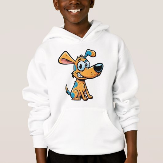 Playful Pup Kids' Pullover Hoodie (Voorkant)