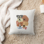Playful Puppies Pattern Decorative Pillow Kussen (Deken)