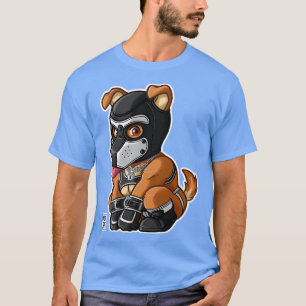 PLAYFUL PUPPY WHITE MASK BEARZOO SERIES T-SHIRT
