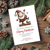 Playful Quirky Santa Classic Christmas Greeting   Feestdagenkaart