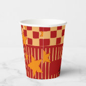Playful Red Retro Witch Hat Halloween Starry Party Papieren Bekers (Rechts)