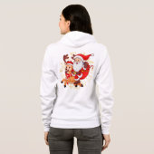 **"Playful Santa Claus Design – Fun and Festive Ch Hoodie (Achterkant volledig)
