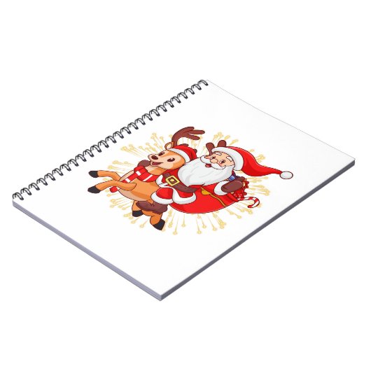 **"Playful Santa Claus Design – Fun and Festive Ch Notitieboek (Linkerzijde)