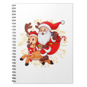 **"Playful Santa Claus Design – Fun and Festive Ch Notitieboek (Voorkant)