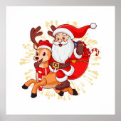 **"Playful Santa Claus Design – Fun and Festive Ch Poster (Voorkant)