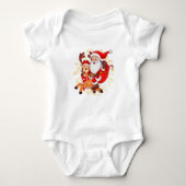 **"Playful Santa Claus Design – Fun and Festive Ch Romper (Voorkant)