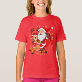 **"Playful Santa Claus Design – Fun and Festive Ch T-shirt