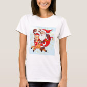 **"Playful Santa Claus Design – Fun and Festive Ch T-shirt (Voorkant)