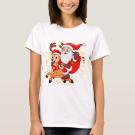 **"Playful Santa Claus Design – Fun and Festive Ch T-shirt