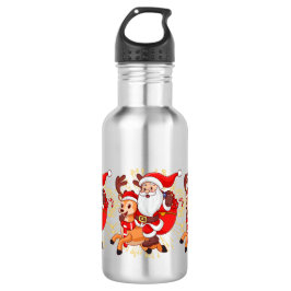 **"Playful Santa Claus Design – Fun and Festive Ch Waterfles