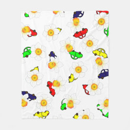 Playful Scribble Pattern Blanket Fleece Deken