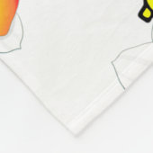 Playful Scribble Pattern Blanket Fleece Deken (Hoek)