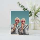 Playful Senior Summer Vibes Briefkaart (Staand voorkant)