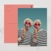 Playful Senior Summer Vibes Briefkaart (Voorkant / Achterkant)