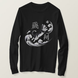 Playful Soccer Cat T-shirt Long sleeve for women