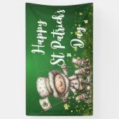 Playful St. Patrick’s Day Celebration Design Spandoek (Verticaal)